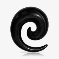 Espiral Expansor de Acrílico Preto - Caracol - Espiral