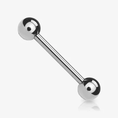 Piercing Barbell de Aço Cirúrgico 1,2mm - Bolinha - Piercings Retos