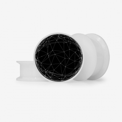 Plug Esfera Poligonal - Base Selecionável - Geométrico